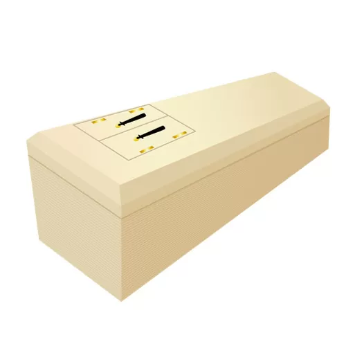 桐棺のイラスト