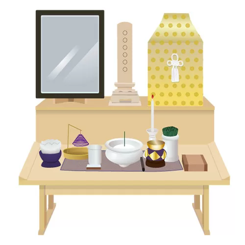 後飾り壇のイラスト