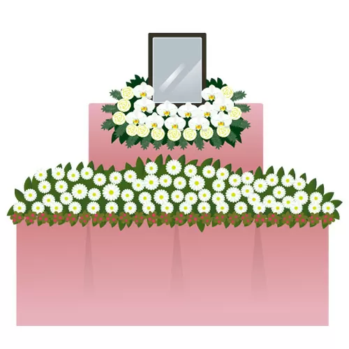花祭壇のイラスト