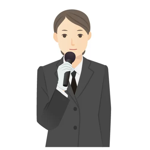 進行案内のイラスト